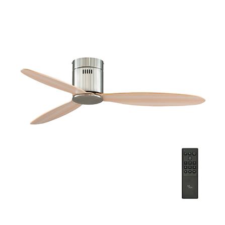 พัดลมไม่มีโคมไฟ MR.KEN 25-01259 52 นิ้ว สีเงิน/น้ำตาล