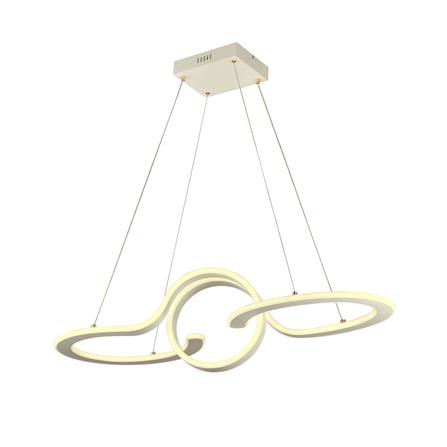 ไฟช่อ LED CARINI H6146 60 วัตต์ DAYLIGHT/COOL WHITE/WARM WHITE สีขาว/เงิน 1 หัว