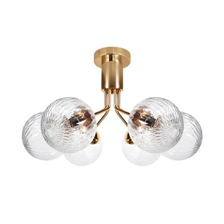 ไฟถาด CARINI P2461050-6 สีทอง/ใส 6 หัว