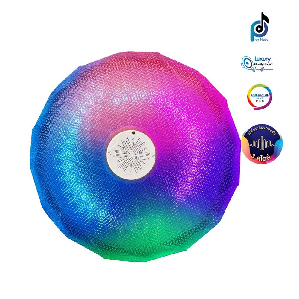 ไฟเพดาน LED RACER AI JISOO 15 นิ้ว 40 วัตต์ DAYLIGHT/COOL WHITE/WARM WHITE/RGB สีขาว