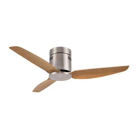 พัดลมไม่มีโคมไฟ CARINI CN-43F 46 นิ้ว สีน้ำตาล/เงิน