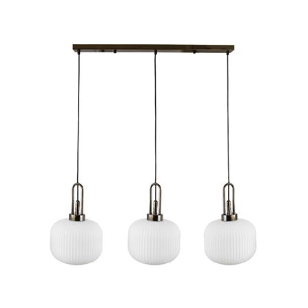 ไฟช่อ CARINI P180952 สีขาว/ดำ 3 หัว