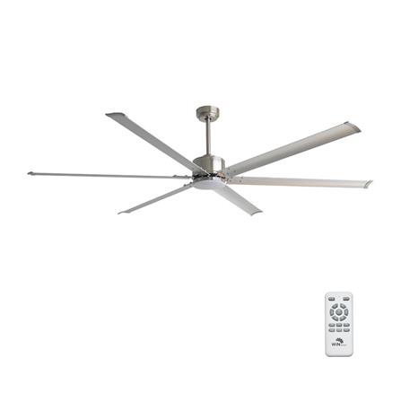 พัดลมโคมไฟ LED WINFAVOUR WFDC60/DC47(BN) 60 นิ้ว 24 วัตต์ DAYLIGHT/COOL WHITE/WARM WHITE สีเงิน