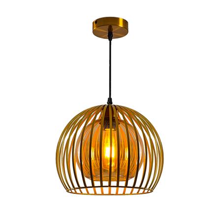 ไฟช่อ CST 6335-1 แก้ว/โลหะ/สีทอง/สีชา 1หัว