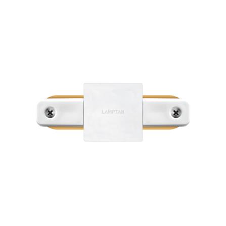 ข้อต่อรางไฟแทรกไลท์ LAMPTAN TRACK CONNECTOR 1 WAY สีขาว
