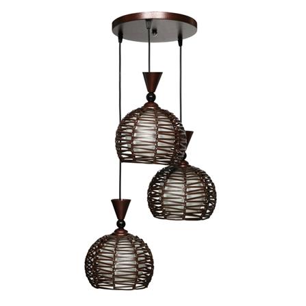 ไฟช่อ CST CT261/3 CLASSIC ไม้ สีน้ำตาล 3หัว