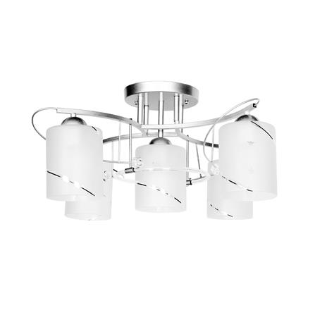 ไฟถาด L&amp;E PSG66-055 สีขาว 5 หัว