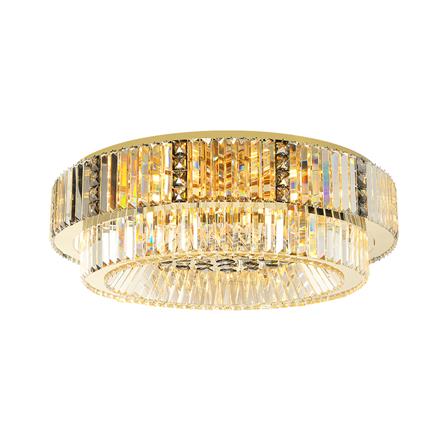 ไฟถาด L&amp;E 01-03148 สีใส/ทอง/ดำ 19 หัว