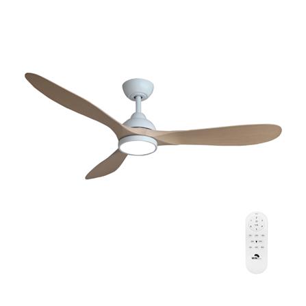 พัดลมโคมไฟ LED WINFAVOUR WFDC52/DC86(WH) 52 นิ้ว 24 วัตต์ DAYLIGHT/COOL WHITE/WARM WHITE สีขาว/น้ำตาล