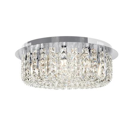 ไฟถาด L&amp;E 01-03147 สีใส/เงิน 10 หัว