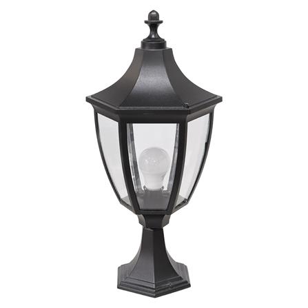 ไฟหัวเสา LM6001 LIGHT MOS อะลูมิเนียม/แก้ว คลาสสิก สีดำ