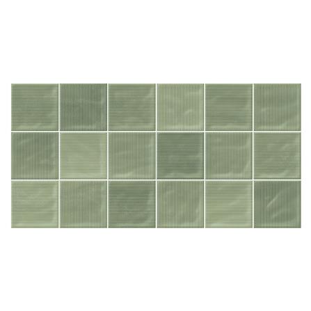 กระเบื้องผนัง 30x60 ซม. TARA กริด เขียวอ่อน 0.9 ตร.ม.