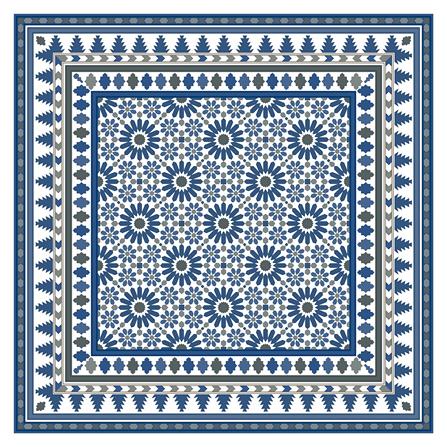 กระเบื้องพื้นพอร์ซเลน 60x60 ซม. SCG IMPORT อินดิโก้ กลามัว น้ำเงิน PM 1.44 ตร.ม.