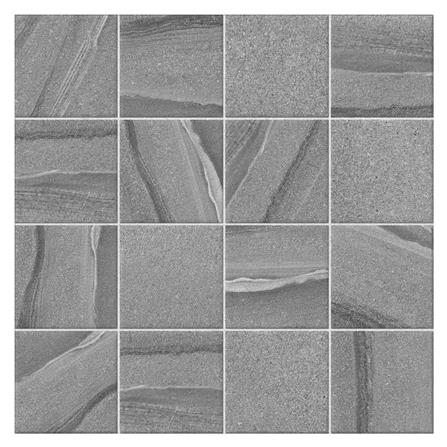 กระเบื้องพื้นพอร์ซเลน 16x16 นิ้ว COTTO ลากูนกริด กริจิโอ เทา PM 0.96 ตร.ม.