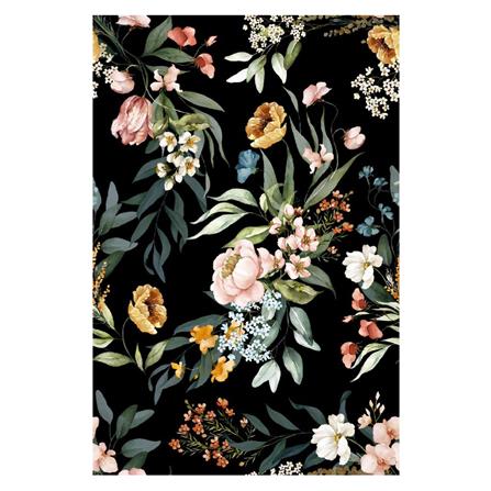 กระเบื้องผนัง 30x45 ซม. DURAGRES ออเดรย์ ฟลอร่า ดำ A 0.81 ตร.ม.