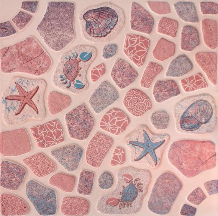 กระเบื้องปูพื้น 12&amp;#039;&amp;#039; X 12&amp;#039;&amp;#039;มณีรัตนาชมพู