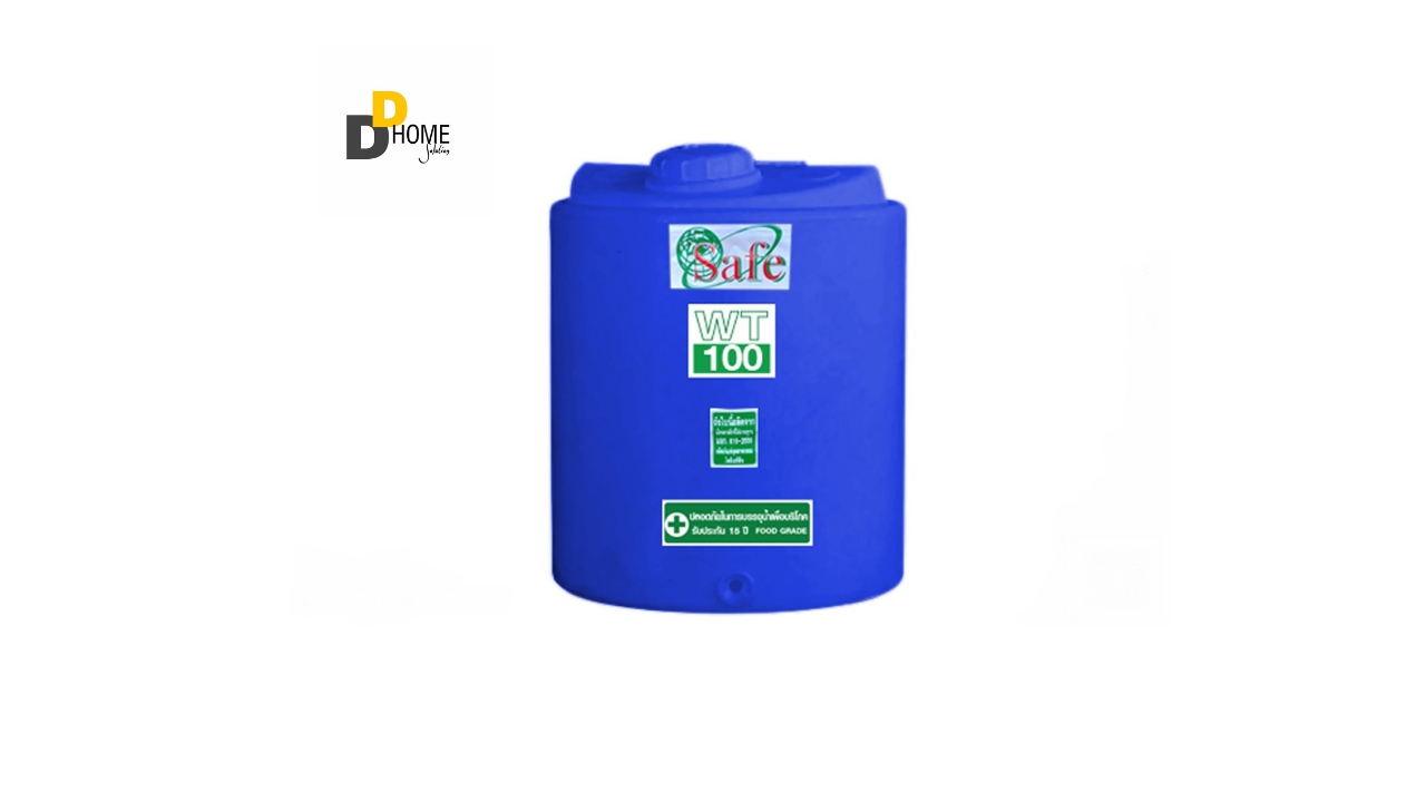 Safe ถังเก็บน้ำบนดิน รุ่น สีฟ้า/สีขาว ขนาด 100 ลิตร