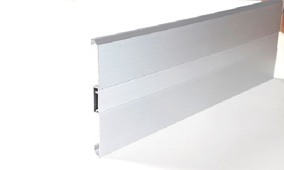 บัวเชิงผนังอลูมิเนียม ฝาอลูมิเนียม 1 แถบ ชุบอโนไดต์สีอลูมิเนียม รุ่น AS-2 (ราคาต่อเมตร)