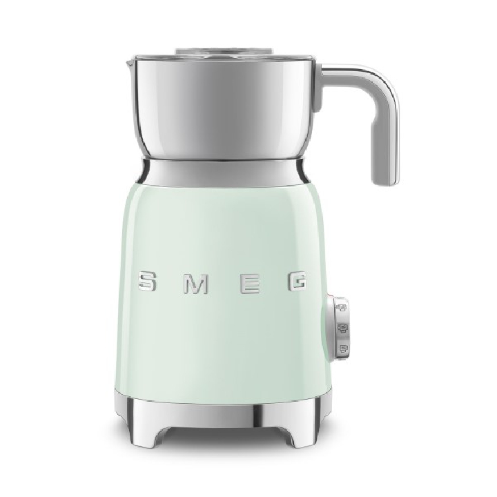 SMEG เครื่องตีฟองนม ดีไซน์ 50’s Style สีเขียวพาสเทล รุ่น MFF01PGEU