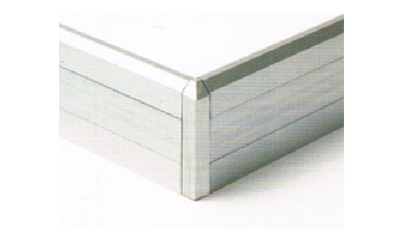 บัวฝ้าอลูมิเนียม ฝาปิดอลูมิเนียม 1 แถบ ชุปอโนไดต์สีอลูมเนียม รุ่น AS-4 (ราคาต่อเมตร)