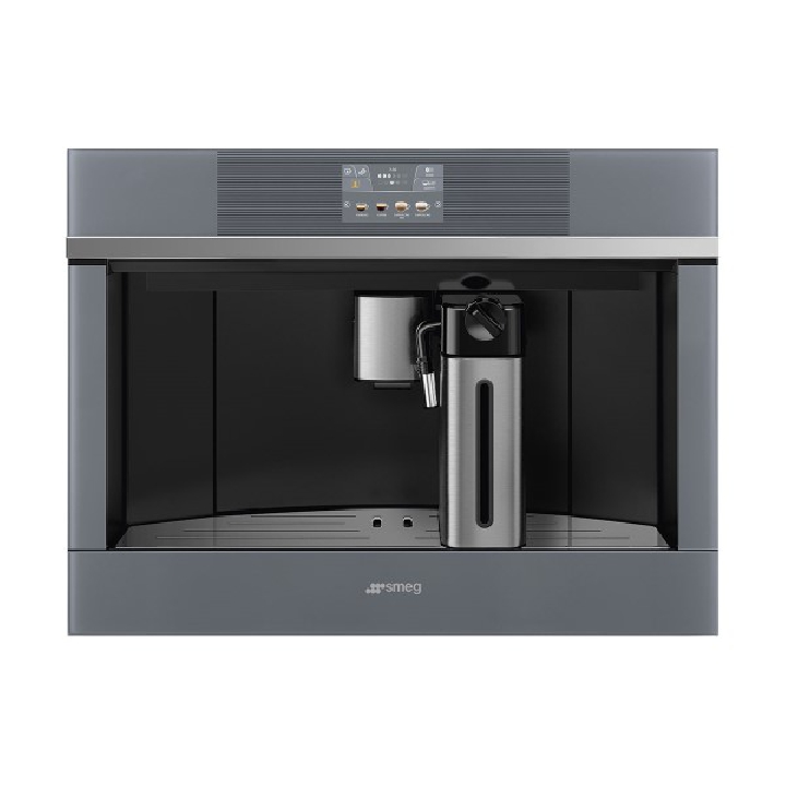 SMEG เครื่องชงกาแฟอัตโนมัติ ชนิดติดตั้งในเฟอร์นิเจอร์ ดีไซน์ Linea สีเงิน รุ่น CMS4104S