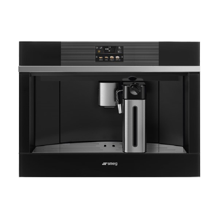 SMEG เครื่องชงกาแฟอัตโนมัติ ชนิดติดตั้งในเฟอร์นิเจอร์ ดีไซน์ Linea สีดำ รุ่น CMS4104N