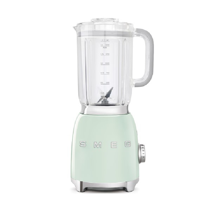 SMEG เครื่องปั่นอาหาร ดีไซน์ 50’s Style สีเขียวพาสเทล รุ่น BLF01PGEU