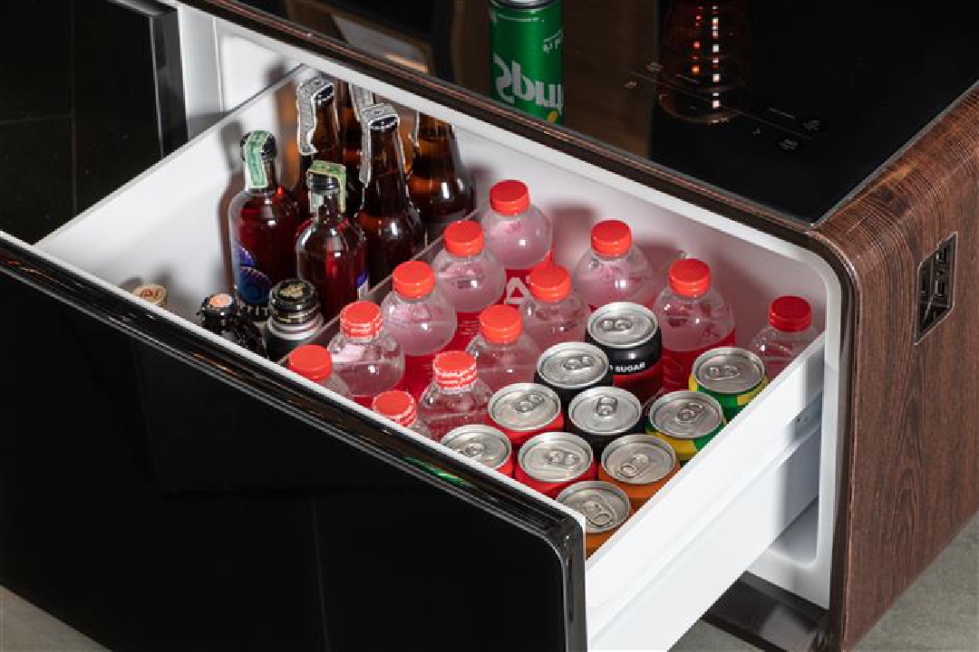 Hafele Smart Table Fridge โต๊ะกลาง ตู้เย็นร้องเพลงได้ นวัตกรรมเพื่อชีวิตที่สุนทรีอย่างมีสไตล์