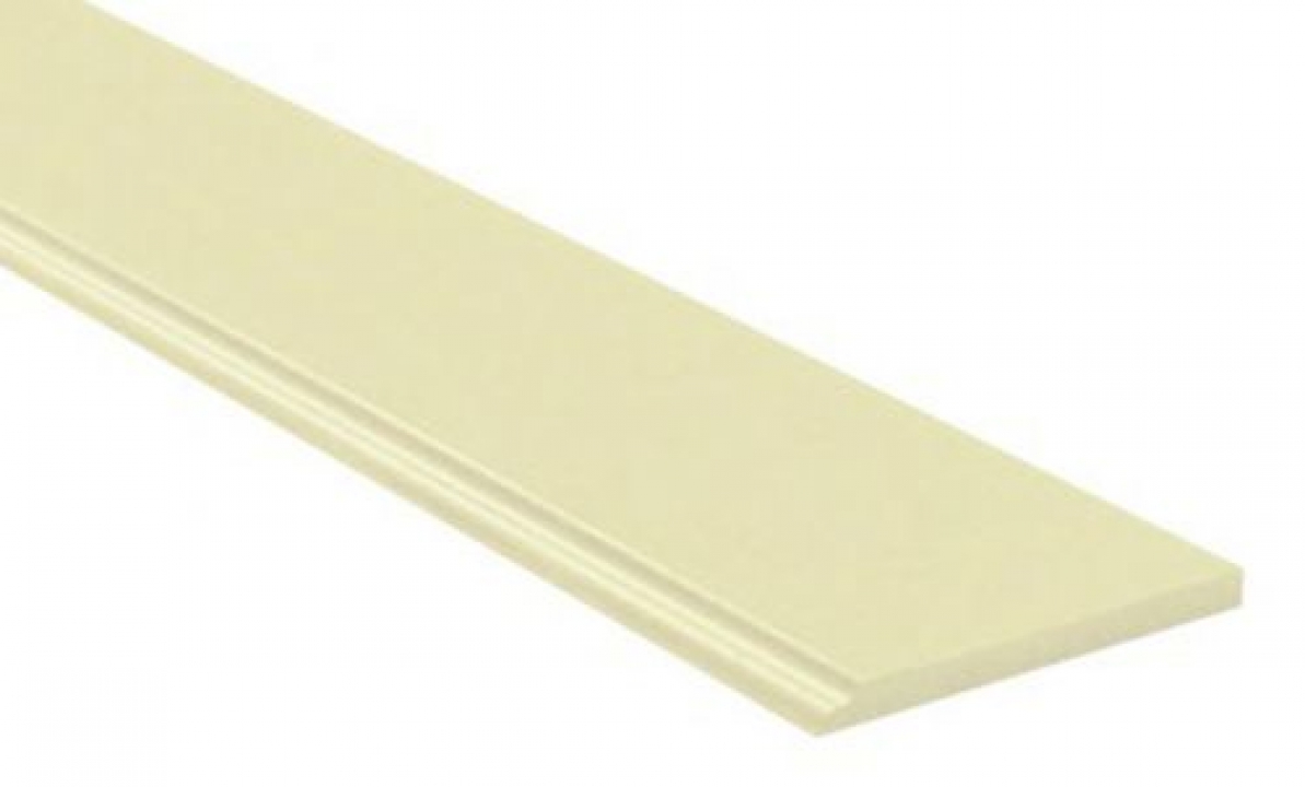 ไม้เชิงชายเฌอร่า รุ่นขอบบัว ผิวเรียบ ขนาด 1.6 x 20 x 400 cm Shera