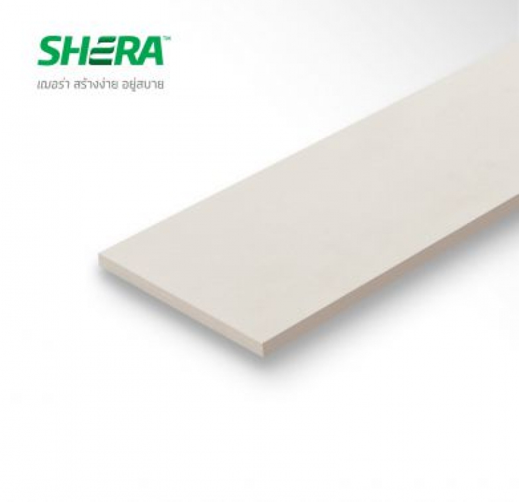 ไม้ฝาสเปลนดิดเฌอร่า รุ่นวิจิตรชงโค ผิวเรียบ สีธรรมชาติ Shera