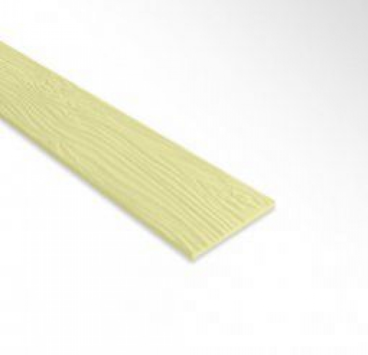 ไม้ฝา ตราเฌอร่า รุ่นขอบตรง ลายสัก สีเหลืองการะเวก Shera