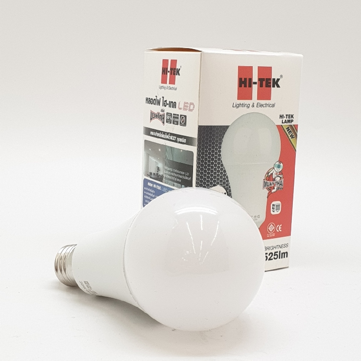 HI-TEK หลอด LED มวยไทย Series ทรง T ขั้วเกลียว E27 20W รุ่น HLLMT2720D แสงขาว