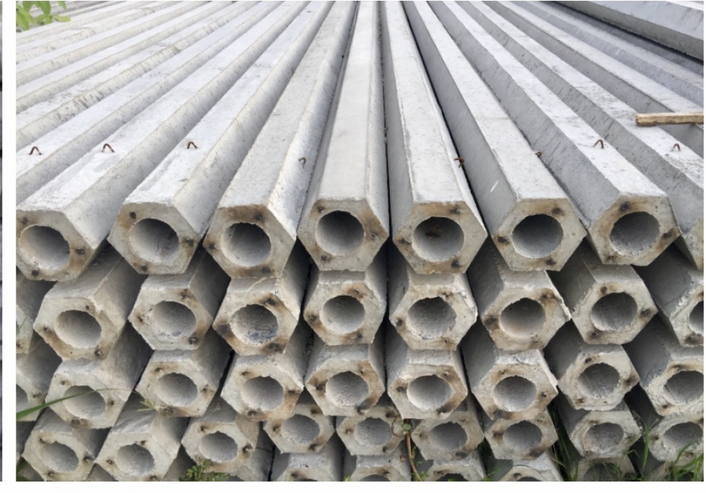 เสาเข็มหกเหลี่ยม1-3เมตร