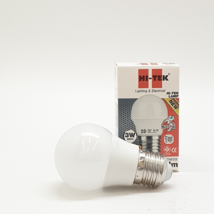 HI-TEK หลอด LED มวยไทย Series ขั้วเกลียว E27 3W รุ่น HLLM27003D แสงขาว