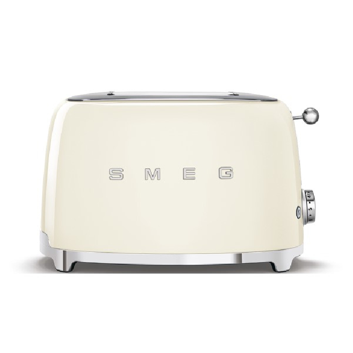 SMEG เครื่องปิ้งขนมปัง 2×2 ดีไซน์ 50’s Style สีครีม รุ่น TSF01CREU