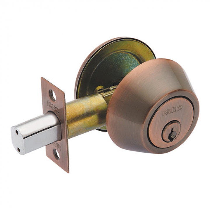 ลูกบิดเสริมความปลอดภัย D700 AC ISON Model ทองแดงรมแดง