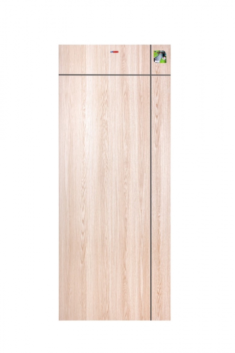 ประตู UPVC เมโทร-เทค รุ่นเซาะร่องMP-12 สี Tan moble 90 X 200