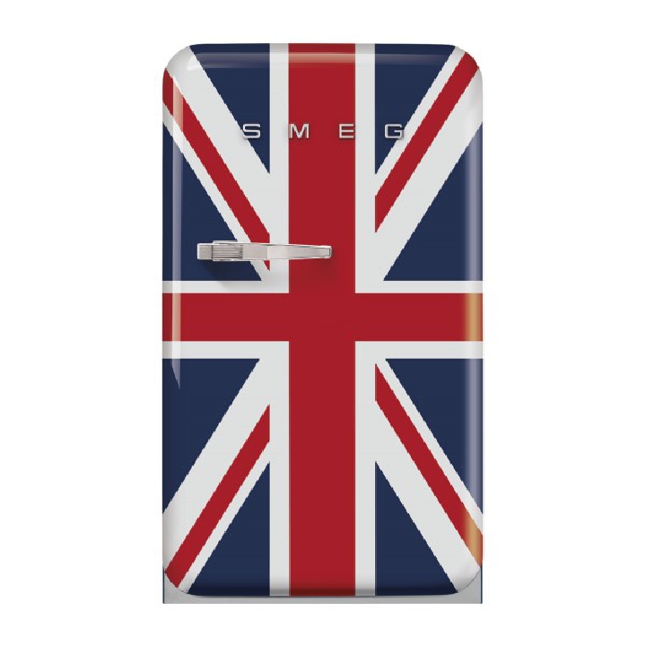 SMEG ตู้เย็น 122 L ดีไซน์ 50’s Style ลายธงชาติอังกฤษ รุ่น FAB10RDUJ5