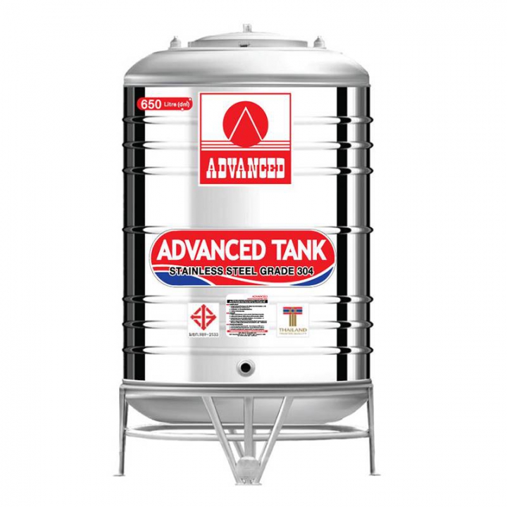 ถังเก็บสแตนเลส แอดวานซ์ รุ่นพื้นนูน (AV) ขนาด 1000 ลิตร