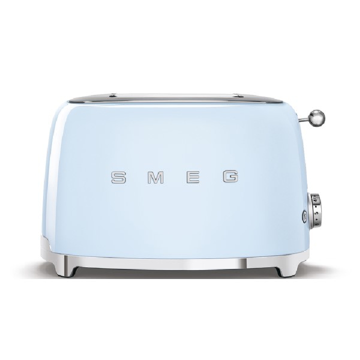 SMEG เครื่องปิ้งขนมปัง 2×2 ดีไซน์ 50’s Style สีฟ้าพาสเทล รุ่น TSF01PBEU