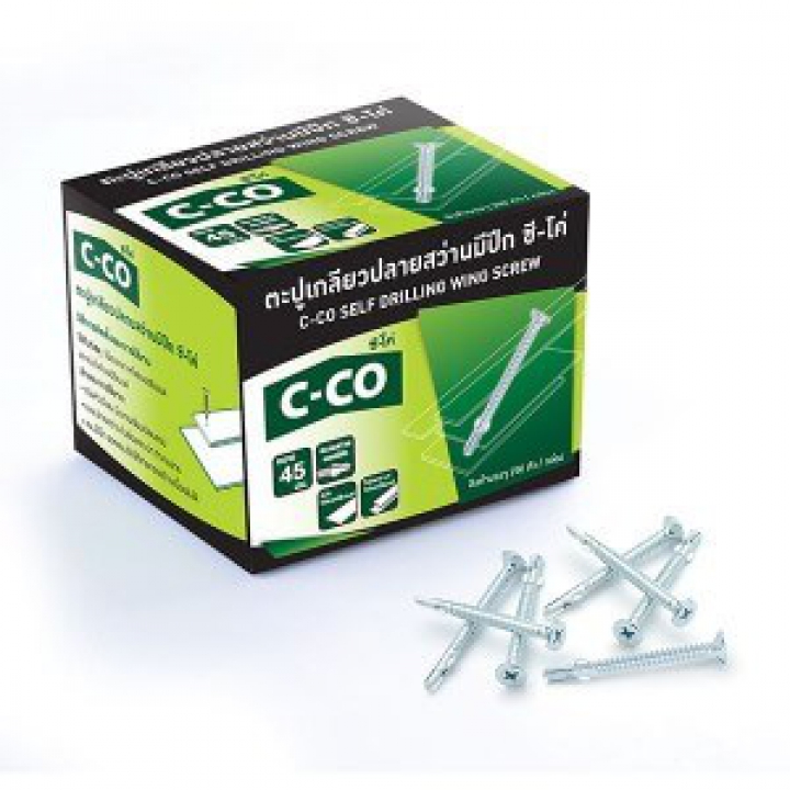 ตะปูเกลียว ซี-โค่ ปลายสว่านมีปีก 32 มม.