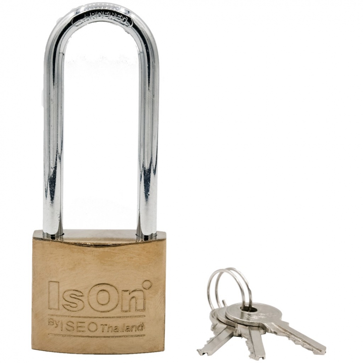 กุญแจสปริง 38L มม. ISON ชุบสีทองเหลือง