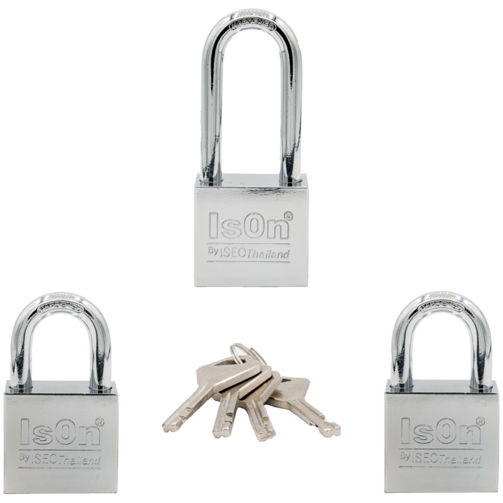 กุญแจ KA.877 (CP)-40-3 ISON ชุบโครเมี่ยม