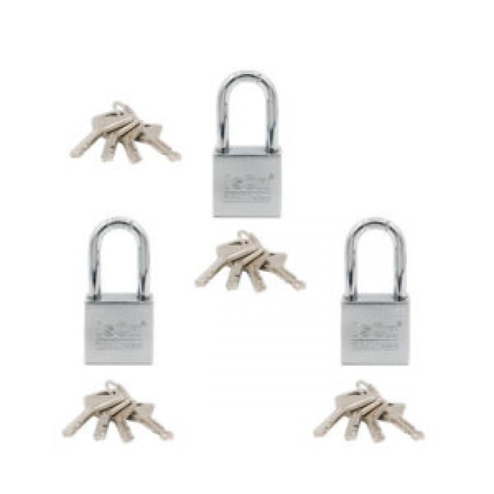 กุญแจ KA.877 (CP)-30-3 ตัวชุด ISON ชุบโครเมี่ยม