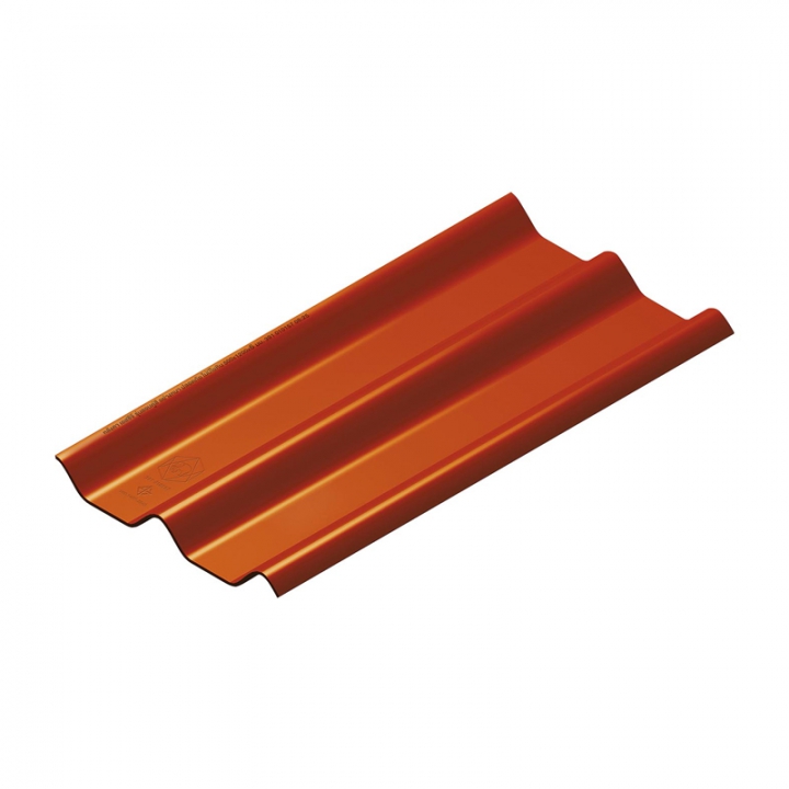 กระเบื้องลอนคู่ SCG ไฮบริด 50 X 150 X 0.55 สีหมากสุก