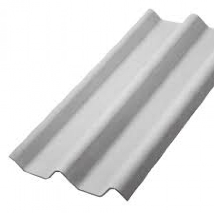 กระเบื้องหลังคาลอนคู่ 50 X 120 X 0.5 Supersun สีซีเมนต์