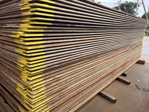 เหลือเพียง 4 ชิ้นแผ่นเหล็กมือสอง 5×20 (22mm) 1.6t จัดส่งทางเราเองต่อรองได้