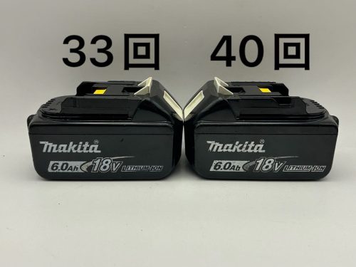 ชาร์จ 33 ครั้งและ 40 ครั้ง 2 ชิ้นของแท้ BL1860B Makita makita 18V 6.0Ah สินค้าแท้แบตเตอรี่ลิเธียมไอออนปรับสมดุลเซลล์โครงสร้างเคลือบพิเศษ f81