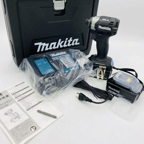 ② (สภาพดี/ยืนยันการใช้งานแล้ว) สว่านกระแทกแบบชาร์จไฟได้ Makita TD173D 18V เครื่องมือไฟฟ้าเครื่องมือช่างไม้ DIY แบตเตอรี่ 2 ก้อนพร้อมที่ชาร์จและเคสรวมอยู่ด้วย