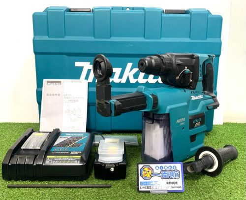 คงที่) มีวิดีโอ makita/Makita 24mm สว่านกระแทกแบบชาร์จ HR244D BL1860/ชุดพร้อมระบบเก็บฝุ่นพร้อมรับ t704-4-1.5c